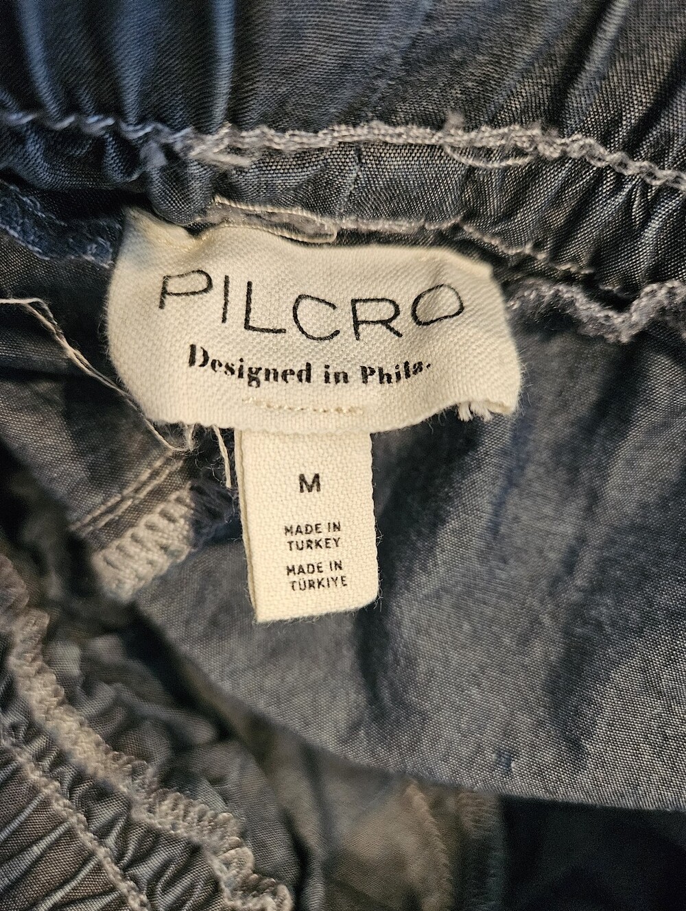Anthropologie Pilcro Denim Bungee Parachute Cargo Pants Wide Leg Women's M - Picture 4 of 8